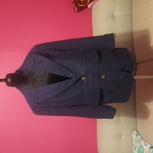 Blue checkered Blazer!
